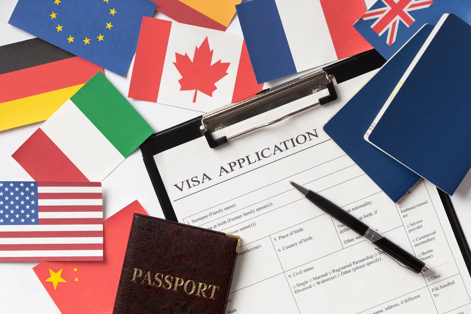 Visa Application background